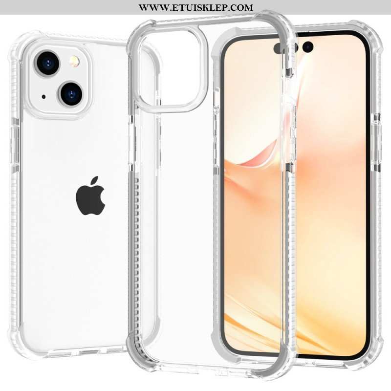 Etui do iPhone 14 Przezroczyste Kolorowe Krawędzie